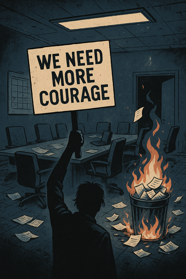 We Don’t Need More Meetings. We Need More Courage.